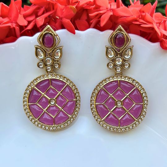 Ariba Purple Earrings