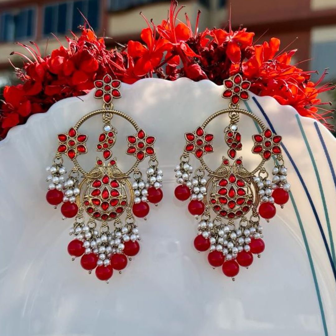 Niyati Red Earrings