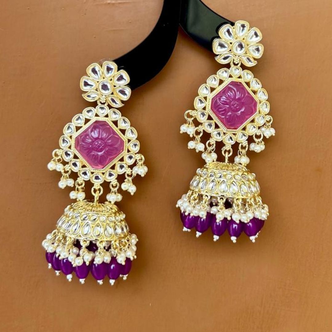 Tania Purple Earrings