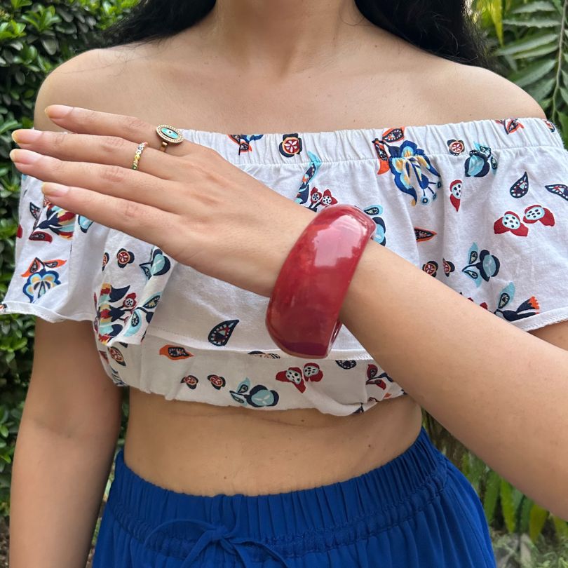 Red Resin Bangles