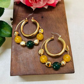 Beads Hoop Earrings