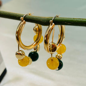 Beads Hoop Earrings