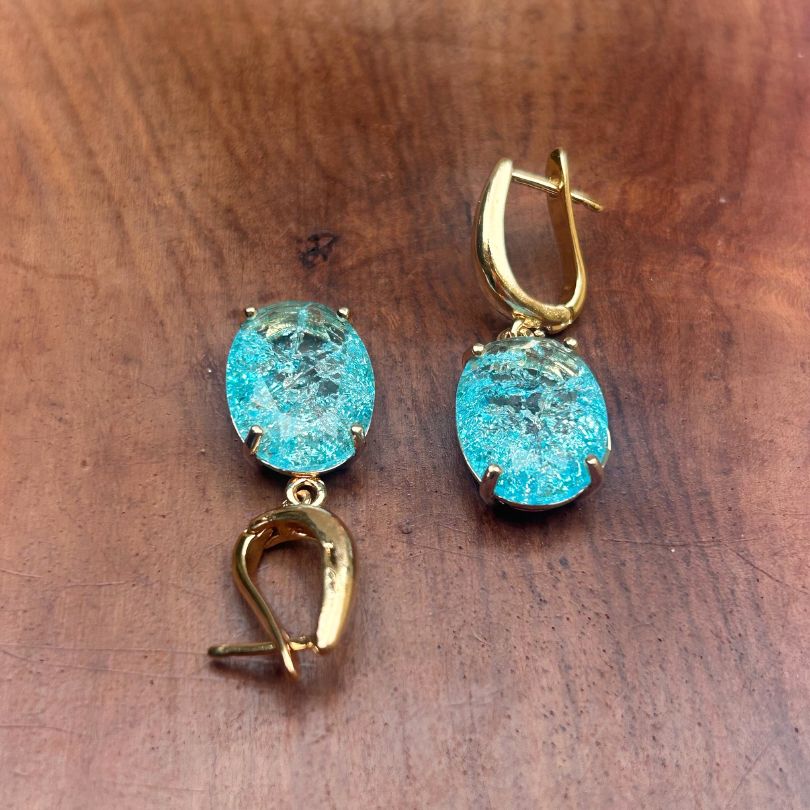 Shira Turquoise Hoop Earring