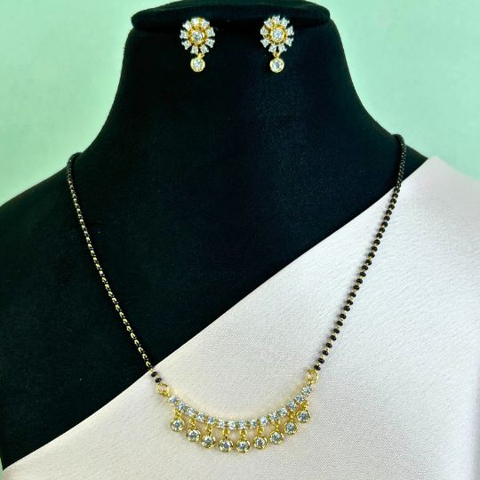 Sanithi American Diamond Mangalsutra Set