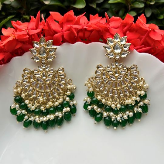 Gold-Plated Classic Chandbalis Earrings