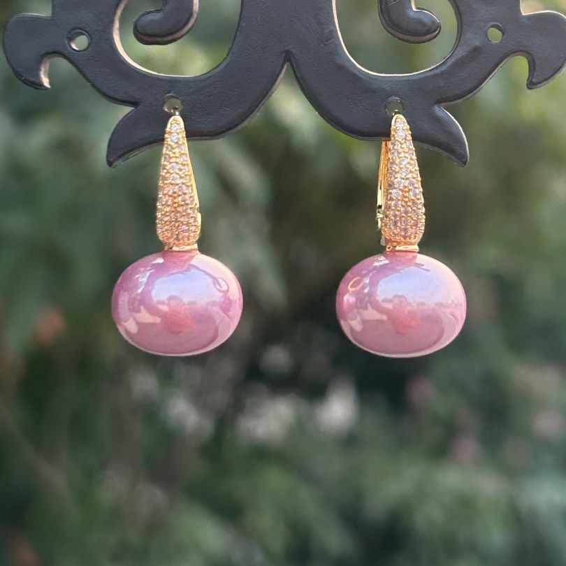 Skaylin Pink Pearl Earring