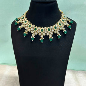 Ujawala Green  Kundan jewellery Set