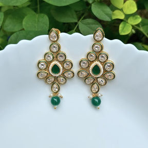 Ujawala Green  Kundan jewellery Set