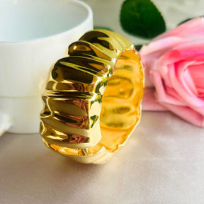 Structured Zigzag Openable kada/Cuff