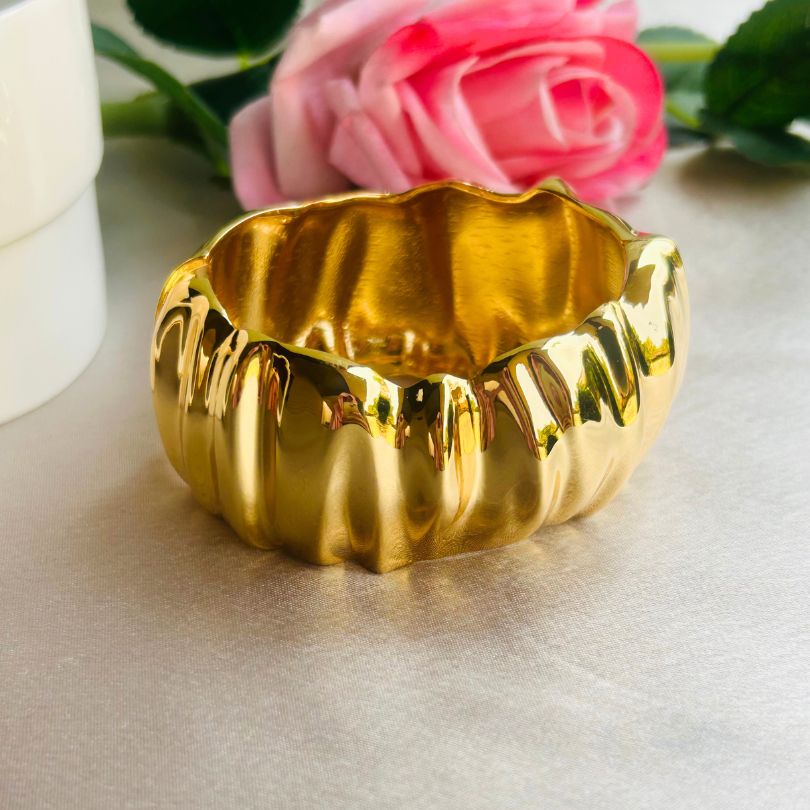 Structured Zigzag Openable kada/Cuff
