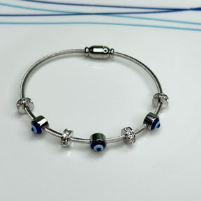 Zaya Silver Evil Eye Bracelet