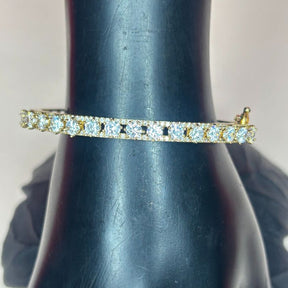 Hanika Golden American Diamond Bracelets