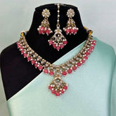 Bindi Pink Indo-Western Necklace Set