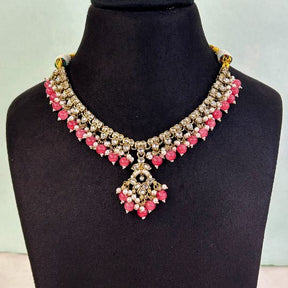 Bindi Pink Indo-Western Necklace Set