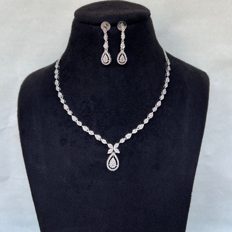 Darcy Tear Drop AD Necklace Set