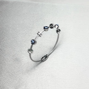 Zaya Silver Evil Eye Bracelet