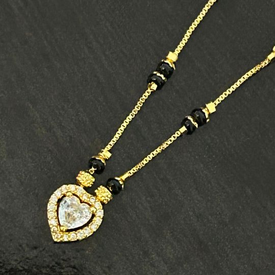 Heart American Diamond Mangalsutra