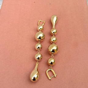 Golden Ball Designer Earrings