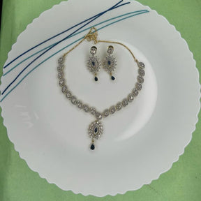 AMY CZ Sapphire Blue Designer Set