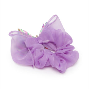 LAIDA Women Set of 2 Embellished Scrunchie Ponytail Holders