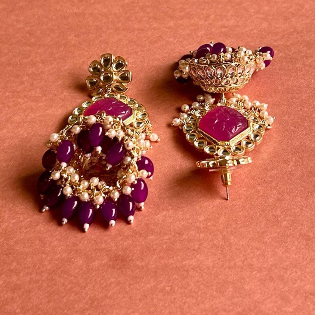 Tania Purple Earrings