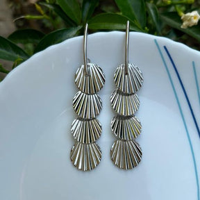 Sandy Silver Drop Earrings