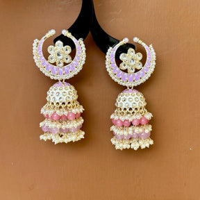 Sana Purple Jhumkas