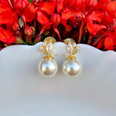 Brilliant Pearl stud Earrings