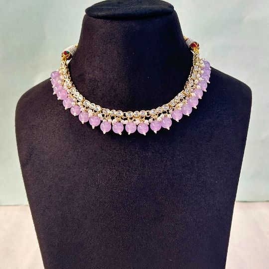 Tula Lilac Indo-Western Necklace Set