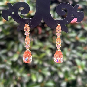 Una Golden Drop Earrings