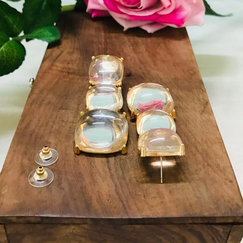 Maya White Statement Earrings