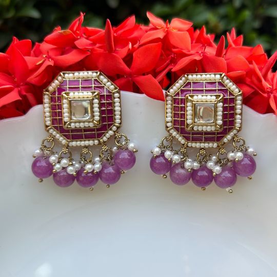 Zuni Purple Earrings