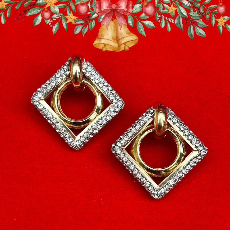 Bling Rhombus Earrings