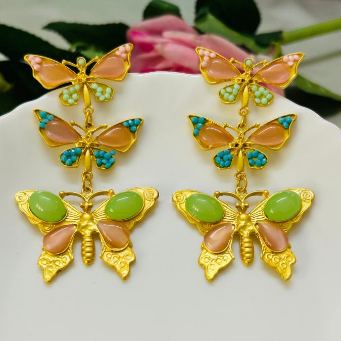 Butterfly Multicolor Earrings