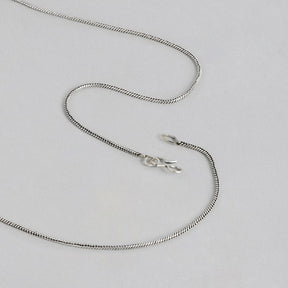 Laida German Silver Silver-Plated Oxidised Necklace