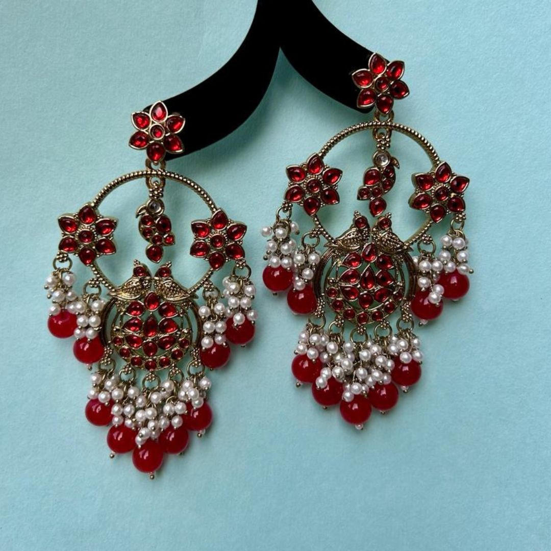 Niyati Red Earrings