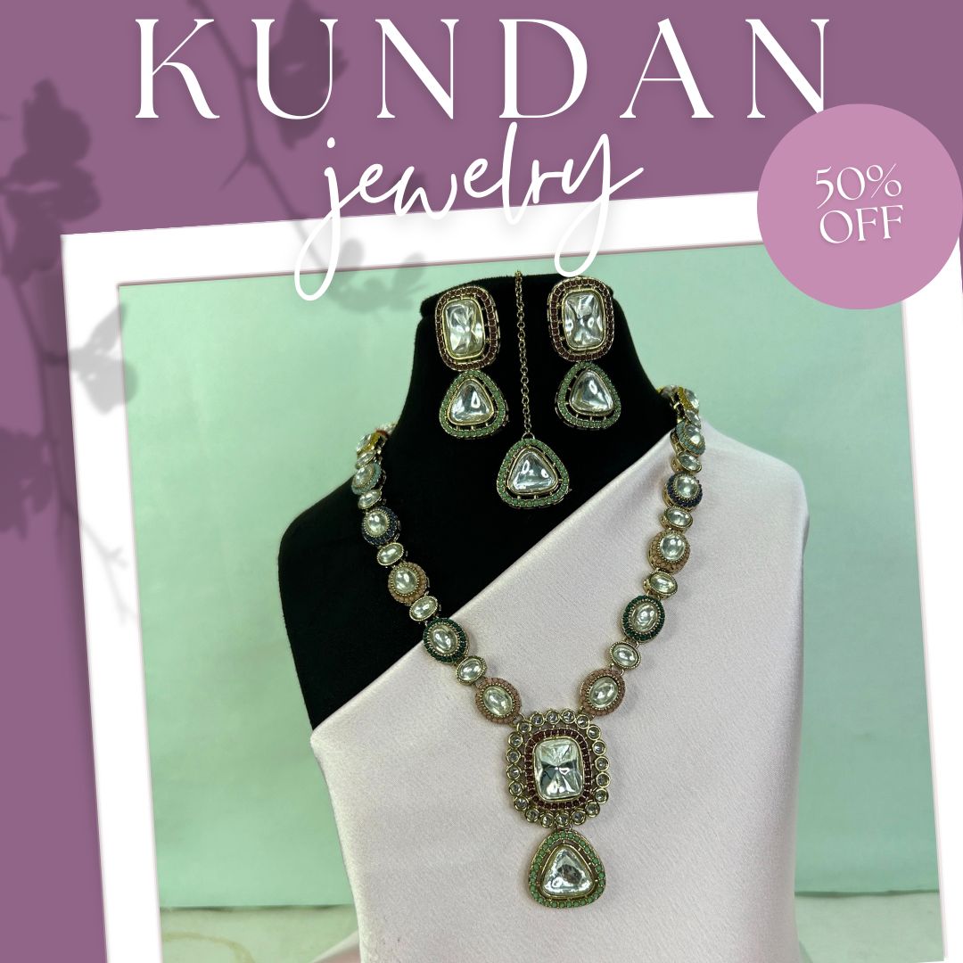 Sitara Kundan Multi-Colored Necklace Set