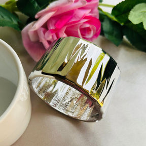 Silver Openable Kada/Cuff - Broad