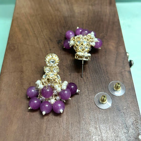 Mahua Purple Jhumkas