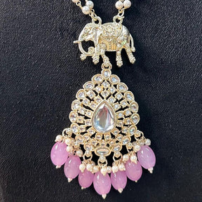 Akhila Elephant Pendant Set