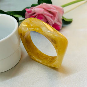 Yellow Resin  Bangles