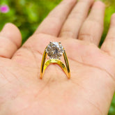 Solitarie V Shape Finger Ring