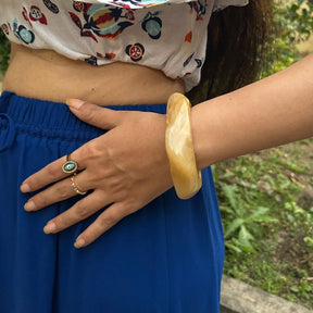 Yellow Resin  Bangles