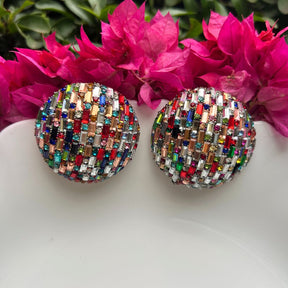 Bling Blogger Multi Stud Earrings - Big