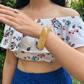 Yellow Resin  Bangles