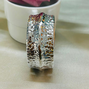Silver Textured Openable Kada/Cuff