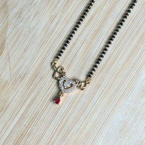 Love Ruby Heart Mangalsutra