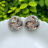 Zion Knot Silver Statement Studs