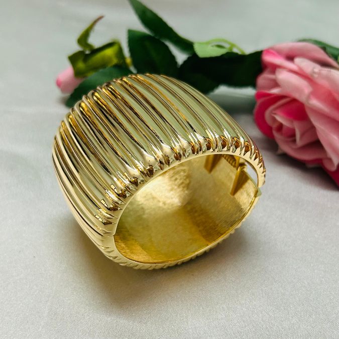 Layered Golden Openable Kada/Cuff