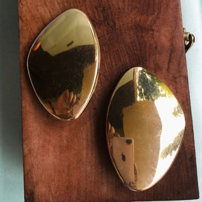 Metallic Oversized Stud Earring